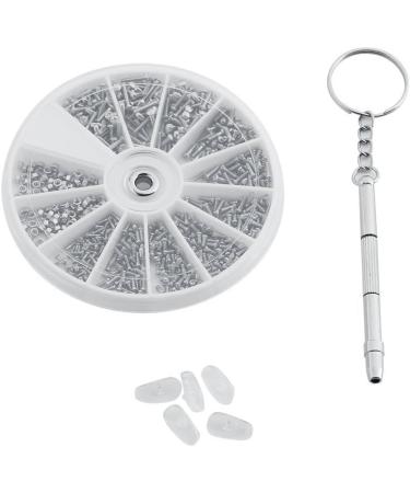 Premium Stainless Steel Glasses Screw Set for Sunglasses Repair - Screws Nuts Tool Set & Nasal Cushions Included - Buy Online on GoSupps.com