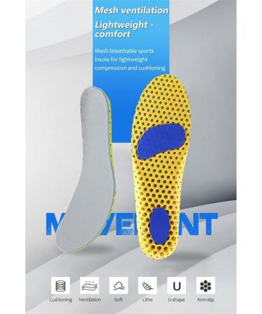 CSCDD Orthopedic Memory Foam Insoles for Men & Women - Breathable Deodorant Cushions (Size 35-39) for Ultimate Foot Comfort - Buy Online on GoSupps.com