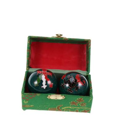 Oatipho Handballs Chinese stressball health wrist B Lle hand exercise ball B Lle to stabbing the wrist enamel handballs lacrosse massage ball fitness fascia cloisonne