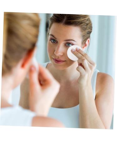 DOITOOL 1 Set Cleansing Pad Reusable Makeup Remover Pads with Holder Face Cotton Rounds Cotton Pads for Makeup Removal Reusable Facial Cotton Pads Face Wash White Bulk 8.5X8.5cm White - Buy Online on GoSupps.com