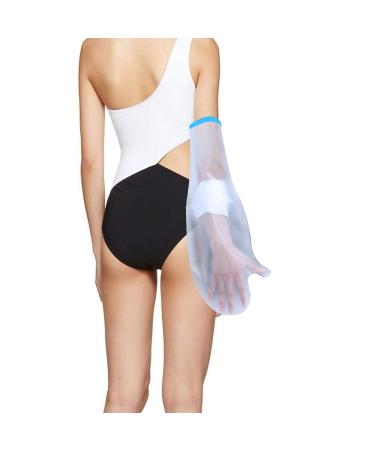 Waterproof Cast Cover Arm Protector for Shower Durable Cast Protector Adult Half Arm Elbow Wounds Plaster Bandage and Dressing Protector Reusable Cast Cover for Showering Bathing Keep Arm Dry