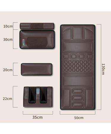 CRBudy Full Body Massage Mat with Heating - 10 Vibration Engines & 3 Heating Cushions for Neck Back Lumbar & Calf Relief - Home Use Relaxation & Foot Massage - Buy Online on GoSupps.com