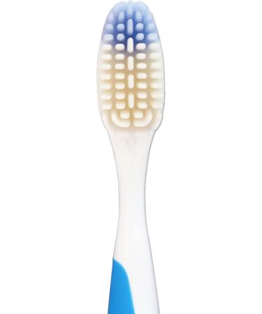 Buy Silicone Toothbrush for Flexible Dentures - Valplast Detergent Brush with Super Soft Sensitive Bristles in Blue | International Shipping - Buy Online on GoSupps.com