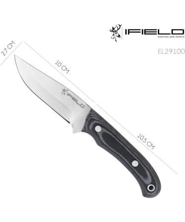 Ifield Sport Hunting Knife EL29100 | 10cm Satin Blade | 20.5cm Total Size | Includes Leather Sheath | Ideal for Camping Fishing & Sports Activities - Buy Online on GoSupps.com