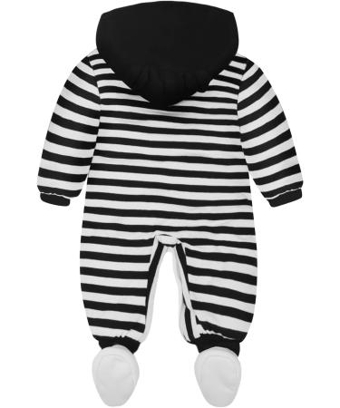 Baby Rompers with Footies Hat Boys Girls Cotton Jumpsuit Winter Outfits Set 6-9 Months - Buy Online on GoSupps.com