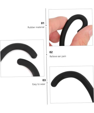 Lurrose 30 Pair Anti-Snag Ear Bruises Glasses Handle Protectors Adjustable Ear Protectors & Face Cover Rope Hook Black (3 Pack) International Shipping Available - Buy Online on GoSupps.com