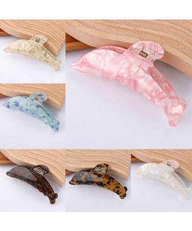 hgnxa Ins Style Elegant Dolphin Shape Woman Ponytail Hair Clip Delicate Jaw Clip -slip Shower Wash Face Hair Accessories 2 - Buy Online on GoSupps.com