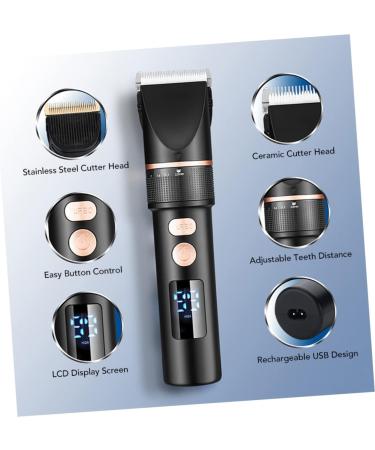 NOLITOY Electric Hair Clippers Set for Men | Grooming & Salon Clippers with LCD Display | Adjustable Stainless Steel Hair Trimmer & Body Shaver - Buy Online on GoSupps.com