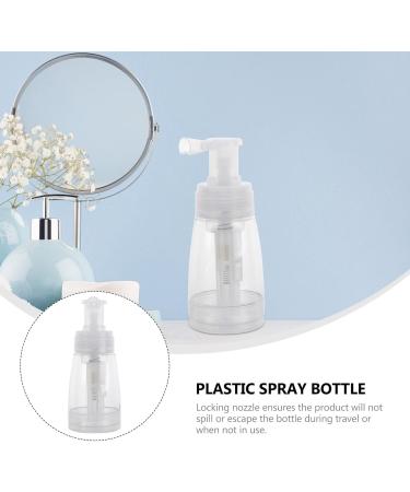 Mobestech Portable Powder Spray Bottle - Transparent PE Talcum Powder Bottle with Random Nozzle Color - Buy Online on GoSupps.com