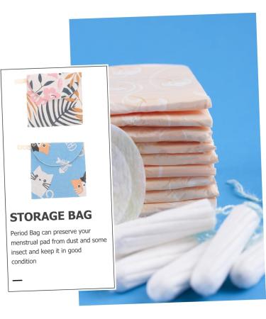 Orfofe 2-Piece Travel Period Pocket Set - Outdoor Small Menstrual Tinge Bags for Women - Buy Online on GoSupps.com