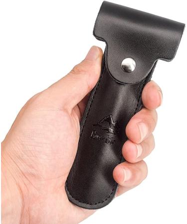Genuine Leather Case Razor Protective Travel Case RIVERLAKE for Safety Razor's Double Edge Safety Case Cover Shaving Pouch Holder/Travel Case Black - Buy Online on GoSupps.com