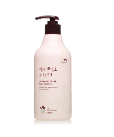 1 PC Prickly Pear Skin Cleanser Moisturizing Purifying Relieving Dry Bath Cleanser Shower Gel Skin Wash 500ml Pink
