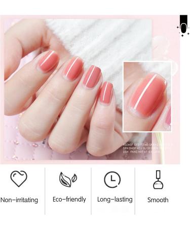 Gel Nail Polish Pink Gel Nail Varnish UV/LED Soak-Off Gel Nail Polish Highly Pigmented Jelly Pink Gel Nail Varnish French Manicure Gel Polish for Home DIY Nail Manicure Salon - Buy Online on GoSupps.com