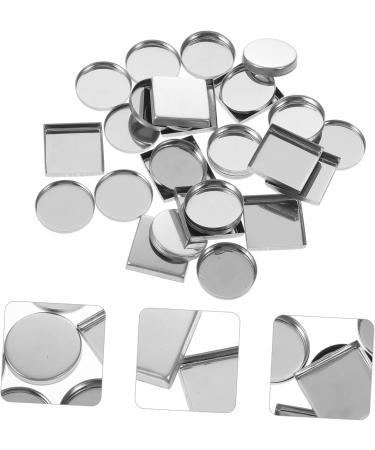 FOMIYES 150 Pcs Aluminum Plate Metallic Eyeshadow Watercolor Tin Empty Eyeshadow Dispenser Square Lipstick 2.5X2.5CMx5pcs As Shownx5pcs - Buy Online on GoSupps.com