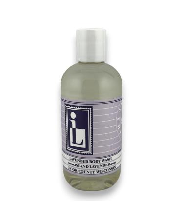 Island Lavender | Lavender Body Wash - 8 oz | Natural Moisturizing Cleanser with Pure Lavender Essential Oil | Soothing Paraben-Free Formula | Made in the USA