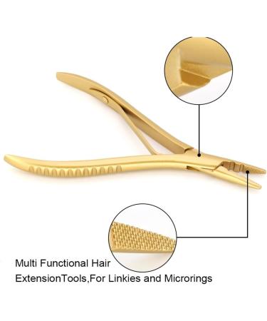 Professional Hair Extension Pliers Stainless Steel Hair Extension Tools Multi Functional Pliers Hair Extension Pliers (Color : Black) - Buy Online on GoSupps.com