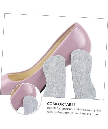 FRCOLOR 4 Pairs Suede Heel Inserts - Cushioned Grips & Liners for Comfort - Grey Half Insoles - Buy Online on GoSupps.com