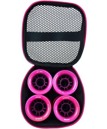 Bont Skates Quad Roller Skate Wheel Bag Holder - Black/Pink - Fits 8 Wheels - Buy Online on GoSupps.com
