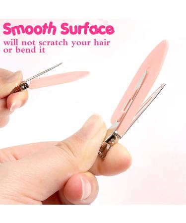 No Bend Hair Clips 12 Pcs - Creaseless Hair Clips for Makeup and Styling - Duck Billed Flat Hair Clips for Women and Girls - Buy Online on GoSupps.com