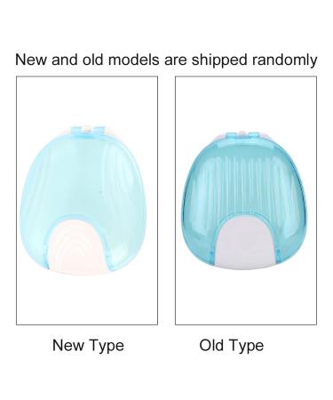 Orthodontic Retainer Case & Box | Sky Container for Dental Care - Blue on White - Buy Online on GoSupps.com