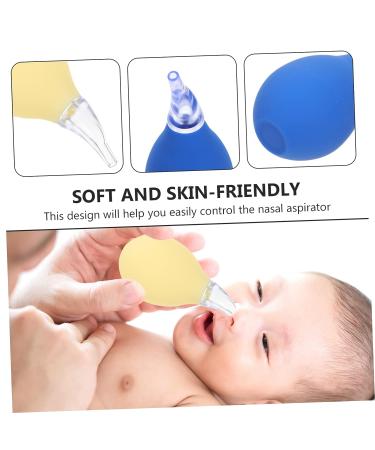 Healeved 4pcs Nasal Aspirator Nose Sucker Straw Cleaner for Babies - Manual Nose Mucus Cleaner & Bulb Syringe Sucker - Buy Online on GoSupps.com