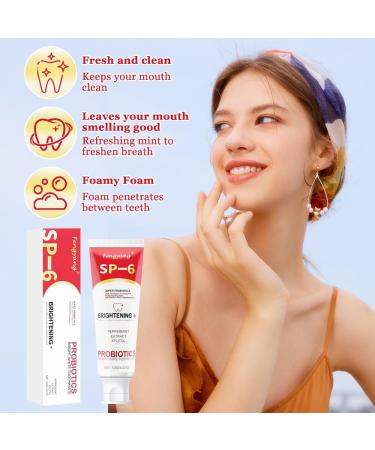 Fengyang Ultra Whitening Toothpaste SP-6 SP-6 Whitening Toothpaste whitening toothpaste toothpaste whitening toothpaste Probiotic Whitening Toothpaste - Buy Online on GoSupps.com
