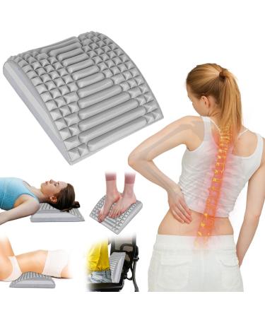 Align neck and back extensor pillow device new life back cushion Back rescuers - back massage and neck stretcher back rescuer Back Stretcher for Neck Stretch & Relax gifts for Mother's Day gray