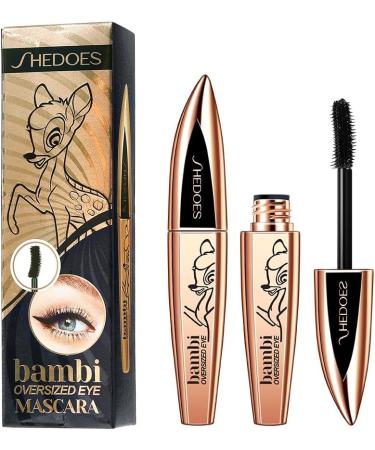 SHEDOER Bambi Mascara Curling Mascara For Visibly Lifted Lashes Lifts & Separates Lashes. Long-Lasting Formula Vegan & Cruelty-Free Pitch Black - Buy Online on GoSupps.com