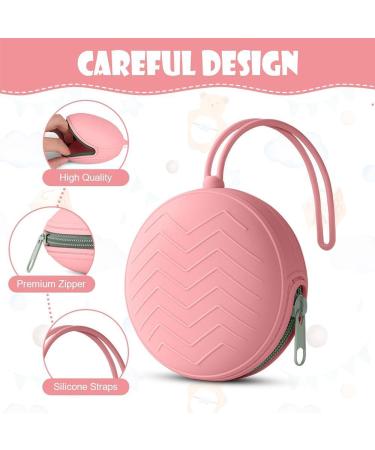 5-Piece Portable Pacifier Box Set - Silicone & Transparent Storage - Dustproof & On-the-Go Convenience - International Shipping Available - Buy Online on GoSupps.com