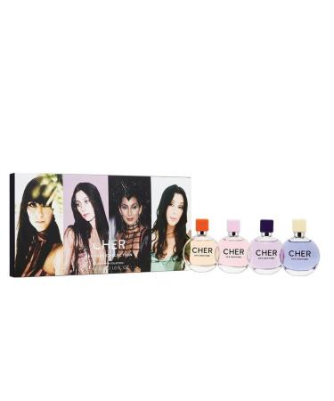 Cher Decades Collection 4 Piece Fragrance Set Eau De Parfum -1oz
