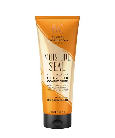 Charles Worthington Moisture Seal Hair Healer Leave-In Conditioner Dry and Frizzy Hair No Rinsing Treatment for Smoother Hair 200 ml