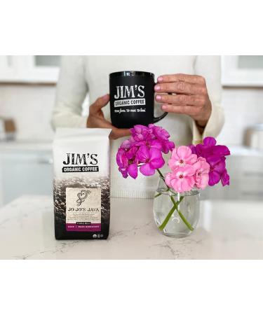 Jim's Organic Coffee - Jo-Jo's Java Blend, MediumLight Roast, Whole Bean, 5 lb Bulk Bag - Buy Online on GoSupps.com