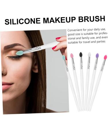 Beavorty 12 Pcs Eye Shadow Brush Eyeshadow Makeup Brush Big Sequined Make up Silicone Brush 14.6x0.9cmx2pcs Assorted Colorx2pcs - Buy Online on GoSupps.com