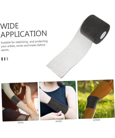 Healeved Sports Skin Membrane Black Tape - Self Adhesive Pre Wrap for Athletes | Elastic Sports Tape & Headbands | Convenient Wrap for Sporting Goods - Buy Online on GoSupps.com