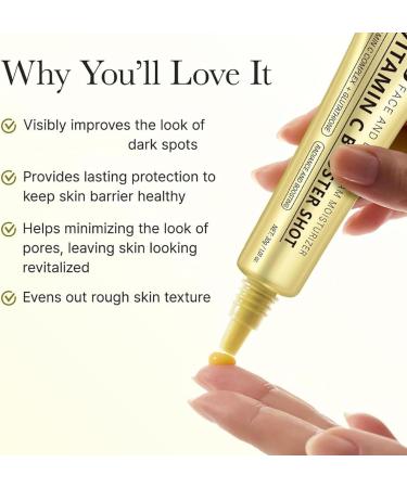  Yoelau Vitamin C and Retinol Booster Shot Serum - Brightening firming and hydrating anti-wrinkle serum for face and eyes with glutathione and niacinamide moisturizing facial serum - Buy Online on GoSupps.com