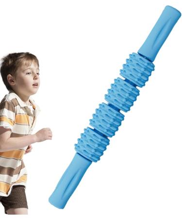 Buy Muscle Roller for Legs - Lightweight Trigger Point Massage Roller for Cramps & Back Pain Relief - Blue - Buy Online on GoSupps.com