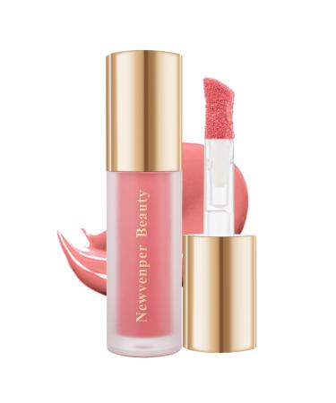 Face Blush with Cushion Applicator Liquid Blush for Cheeks Long Lasting & Smooth Creamy Formula Lightweight Blush Stick Blush Wand Crystal Pink 02# 8 ml (Pack of 1)