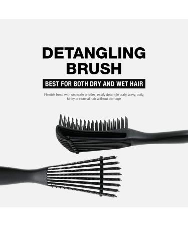 STUDIO LIMITED Flexible Bristles Detangling Brush Set - Black & Mint (2pcs) - Buy Online on GoSupps.com