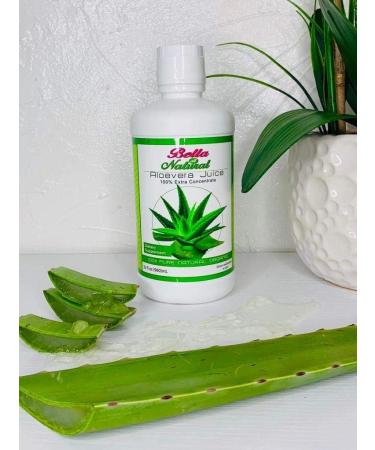 Bella All Natural Pure Aloe Vera Juice 32 Oz - Antioxidant & Rehydration Drink - Buy Online on GoSupps.com