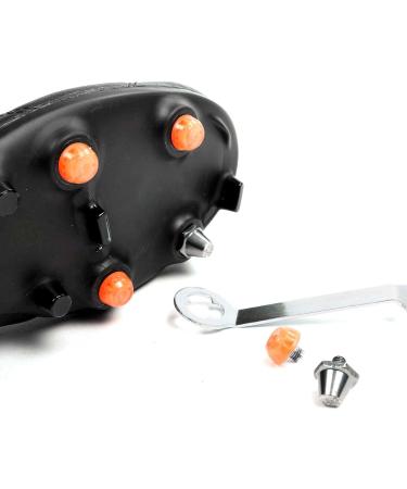 12 Tacos Football Rubber Replacement Parts - Fluorescent Orange for Football Boots | International Shipping - Buy Online on GoSupps.com