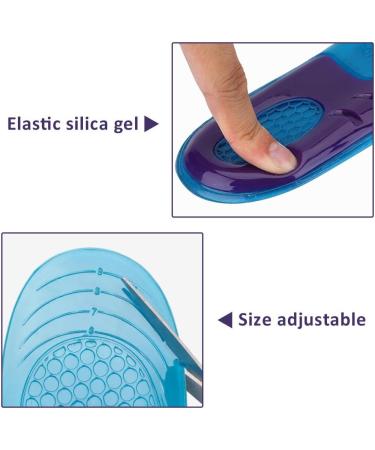Alomejor Gel Sport Insoles - Orthopedic Massage & Shockproof Silicone Inserts for Men & Women | Comfortable & Deodorant | Sizes L (44-50) - Buy Online on GoSupps.com