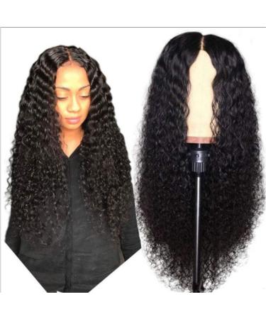 Tianbi 61 cm Curled Wig - Long Loose Lace Closure Brazilian Curly Front Wig for Black Women | Heat-Resistant Virgin Hair - Buy Online on GoSupps.com