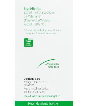 A.VOGEL Dietary supplement - Targeted action Insomnia & Restorative Sleep Relaxing and Melatonin Free - Fresh plant extract valerian Valerian drops - Organic plant active ingredients - 50 ml - Buy Online on GoSupps.com