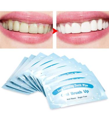 Mint-Flavored Teeth Whitening Oral Cleaning Wipes - 100 Count (Pack of 1) - Buy Online on GoSupps.com