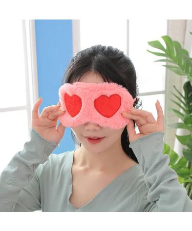 Night Eyeshade 2pcs - Cute Sleep Mask & Heart-Shaped Ice Bag for Comfortable Sleep | Funny Eye Masks for Girls - Buy Online on GoSupps.com