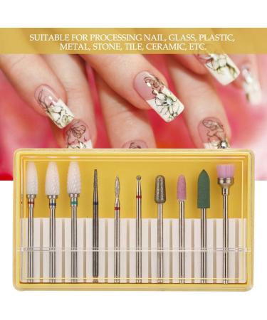 Set of 10 Nail Drills Nail Polish Machine Nail Care Tool Accessories (Grinding head set BH-01) - Buy Online on GoSupps.com