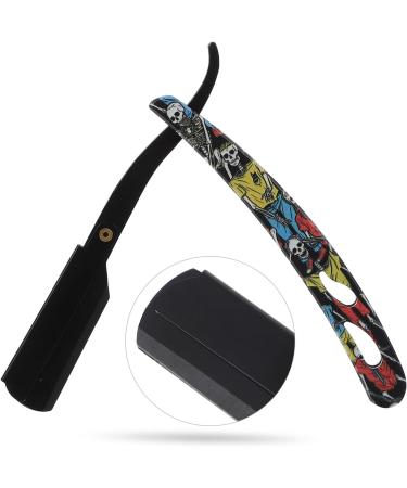 Healeeved Metal Hairpise Razor - Collapsible Hair Cutting Tool for Barbers | Stainless Steel Hairdressing Knife - 13.5x2.5x1cm Black - Buy Online on GoSupps.com