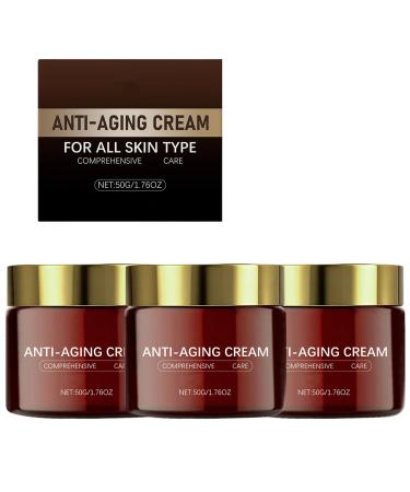 PGUTYUFCH Anti-aging cream firming anti-wrinkle cream day and night moisturizer reduces fine lines and wrinkles restores elasticity deeply hydrates and nourishes dry skin delicate formula (3 pcs)