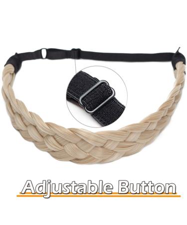 Silk-Co Women s 5 Strand Blonde Hair Band | Elastic Braided Headband for Weddings | Vintage Style Hair Tie & Extensions (3.8cm Wide) - Buy Online on GoSupps.com