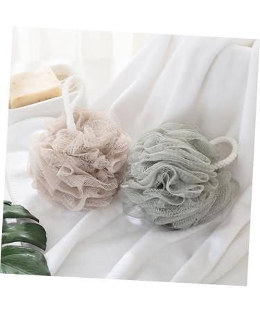 Healeved 4pcs Bath Pouf Sponges - Mesh Shower Balls & Lanyard Cord for Luxurious Bathing Experience - Buy Online on GoSupps.com